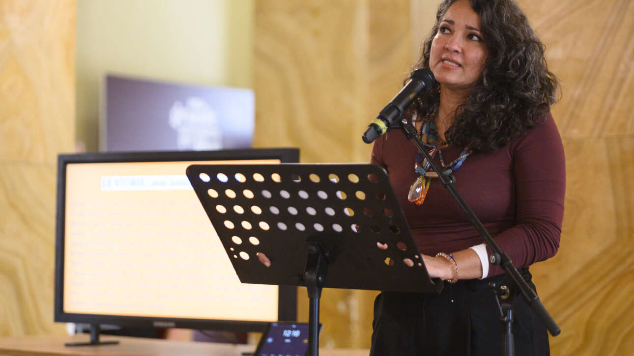Diana Agámez Pájaro al Simposio di Rieti del progetto T.I.R. - Teatri in Rete