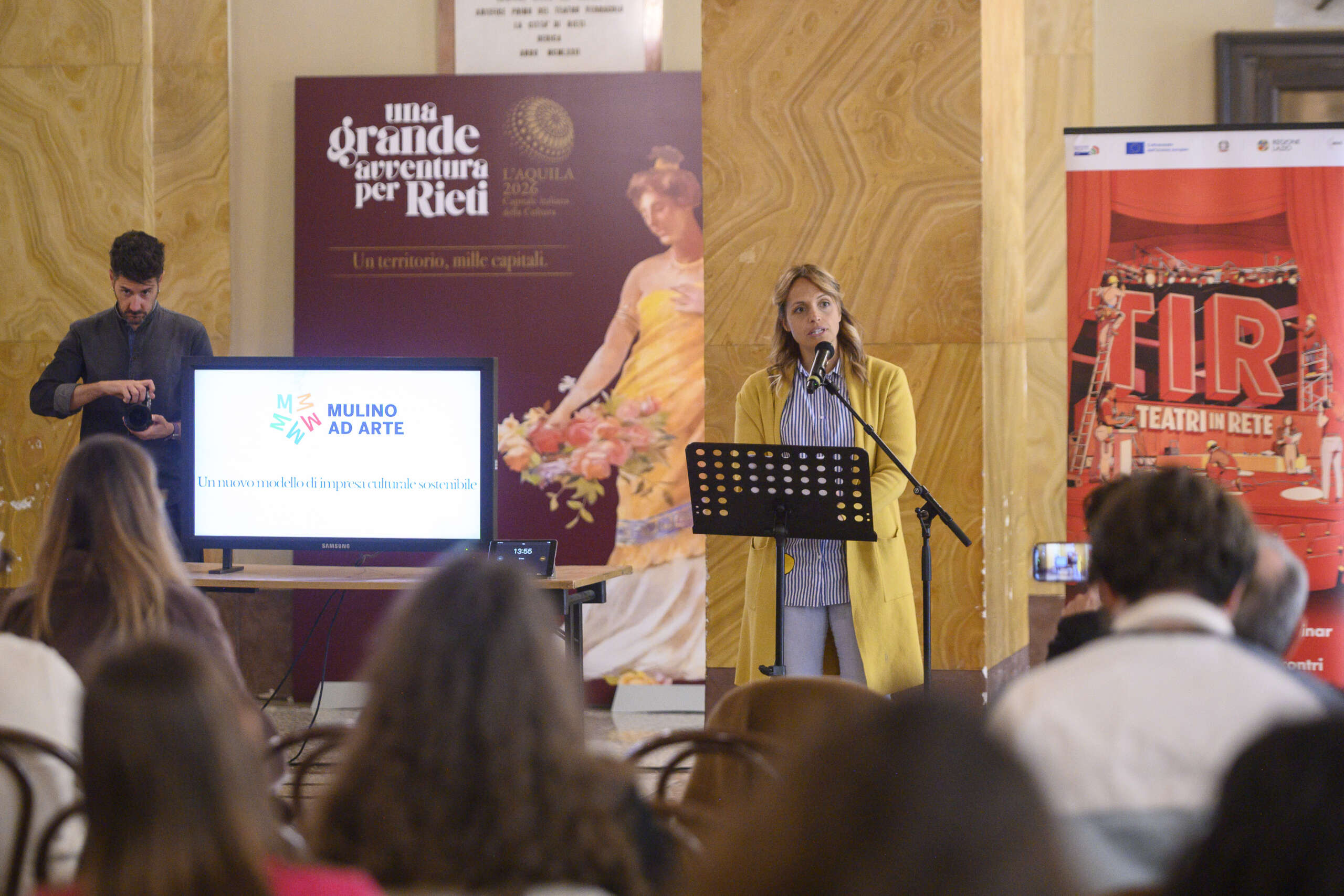 Federica Leone al Simposio di Rieti del progetto T.I.R. - Teatri in Rete